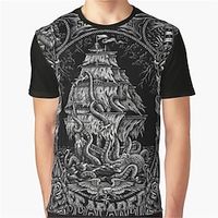 Men's T shirt Tee Graphic Crew Neck Clothing Apparel 3D Print Navigation Outdoor Daily Short Sleeve Print Fashion Designer Vintage Lightinthebox - thumbnail