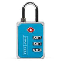 PARA JOHN 3-Dial TSA Padlock 3-Digit Security Luggage Lock Combination Padlock For Locker, Fence Gate, Sheds, Gym Locker, School Locker Code Lock For Travel Suitcases Luggage Bag Case Blue