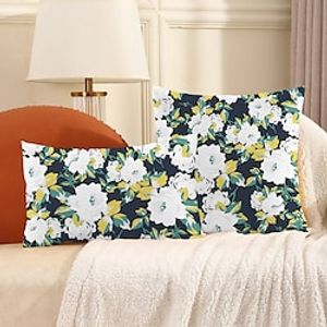 1 pcs Polyester Pillow Cover, Floral Solid Colored European Square Zipper Traditional Classic miniinthebox