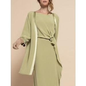 Shawls Women's Wrap Mother's Wraps Pure Elegant Long Sleeve Chiffon Wedding Wraps With Pure Color For Party Spring  Summer miniinthebox