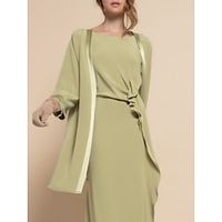 Shawls Women's Wrap Mother's Wraps Pure Elegant Long Sleeve Chiffon Wedding Wraps With Pure Color For Party Spring  Summer miniinthebox - thumbnail