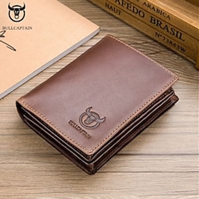1pc Captain Cow Leather Large-capacity Men's Wallet Driver's License Leather Wallet Multi-card Place Thickened Fashion Brand Wallet Lightinthebox