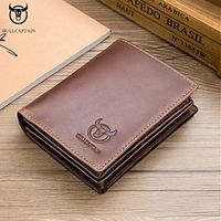 1pc Captain Cow Leather Large-capacity Men's Wallet Driver's License Leather Wallet Multi-card Place Thickened Fashion Brand Wallet Lightinthebox - thumbnail