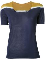 Roberto Collina tri-tone shortsleeved knit T-shirt - Blue - thumbnail