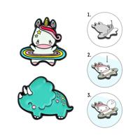 Legami Cutie - Metal Stickers - Unicorn (Set of 2)