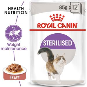 Royal Canin Feline Health Nutrition Sterilised Gravy (Wet Food - Pouches)
