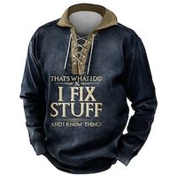 Men's Polo Shirt Golf Shirt Letter Graphic Prints Turndown Black Wine Blue 3D Print Outdoor Street Long Sleeve Drawstring Print Clothing Apparel Fashion Designer Casual Soft Lightinthebox - thumbnail