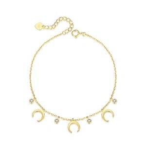 Women's Zircon Bracelet Classic Moon Fashion Simple S925 Sterling Silver Bracelet Jewelry Golden For Wedding Party miniinthebox