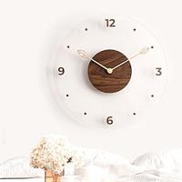 Wall Clock Non Ticking Bedroom Clock 30 35 40 cm Digital Wall Mounted Kitchen Clocks Wall Hanging Clock Wall Silent Clock Minimalistic Decor Stylish Clock Battery Wood Acrylic Lightinthebox