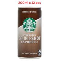 Starbucks Doubleshot Espresso Coffee Drink 12X200ML