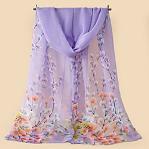 Women's Chiffon Scarf Holiday Regency Scarf Graphic Lightinthebox