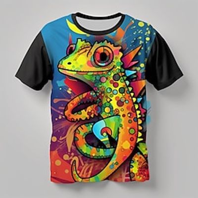 Boys 3D Animal Tee Shirt Short Sleeve 3D Print Summer Active Sports Fashion Polyester Kids 3-12 Years Crew Neck Outdoor Casual Daily Regular Fit miniinthebox Boys 3D Animal Tee Shirt Short Sleeve 3D Print Summer Active Sports Fashion Polyester Kids 3-12 Years Crew Neck Outdoor Casual Daily Regular Fit miniinthebox
