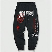 Spider Abstract Gothic Men's 3D Print Sweatpants Joggers Pants Trousers Outdoor Street Casual Daily Polyester Black S M L Mid Waist Elasticity Pants Lightinthebox - thumbnail