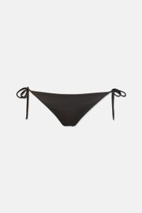 Womens Cheeky String Side Bikini Bottom  Charcoal