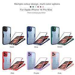 Phone Case For iPhone 15 Pro Max Plus iPhone 14 13 12 11 Pro Max Plus Mini Bumper Frame with Screen Protector Transparent Shockproof TPU Acrylic PC Lightinthebox