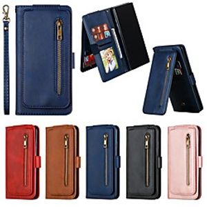 Case For Samsung Galaxy Note 10 Plus / Note 9/  M10 Wallet / Card Holder / Shockproof Full Body Cases Solid Colored PU Leather Case For Samsung Galaxy Note 10 / Note 8 miniinthebox