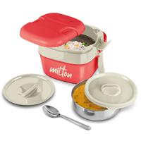 Milton Cubic Small Inner Stainless Steel Lunch Box 800 ml - Red MT_CUBSM_RD