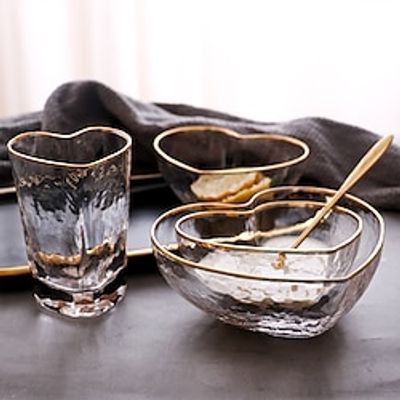 1pcs Glass Cup Simple Hammer Print Heart Shaped Salad Bowl Heart Glass Fruit Salad Bowl With Heart Glass Cup. Lightinthebox 1pcs Glass Cup Simple Hammer Print Heart Shaped Salad Bowl Heart Glass Fruit Salad Bowl With Heart Glass Cup. Lightinthebox