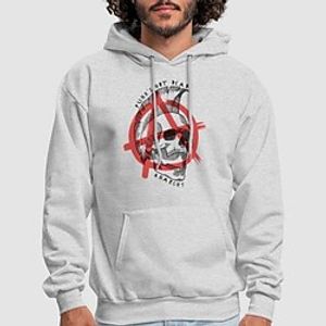 punk Punk's not dead! Anarchy Hoodie Cartoon Manga Anime Front Pocket Graphic Hoodie For Men's Women's Unisex Adults' Hot Stamping 100% Polyester miniinthebox