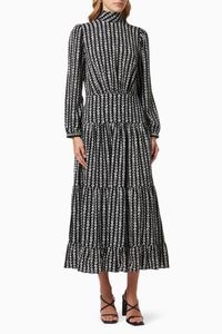 Tiered Printed Dress