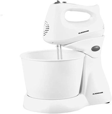 Olsenmark 200W Stand Mixer, 2.5 Liter Capacity-(White)-(OMSM2465)