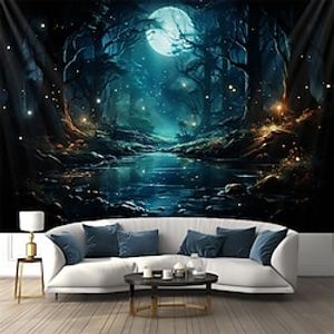 Trippy Forest Hanging Tapestry Wall Art Large Tapestry Mural Decor Photograph Backdrop Blanket Curtain Home Bedroom Living Room Decoration Lightinthebox
