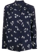 A.P.C. floral print shirt - Blue