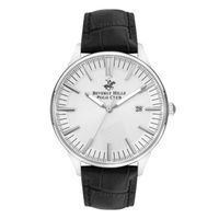 Beverly Hills Polo Club Men's Analog Display Watch & Leather Strap, Black - BP3342X.331 - thumbnail
