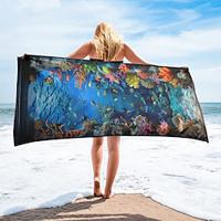 Beach Towel Summer Beach Blanket The Underwater World Series 3D Print 100% Micro Fiber Breathing Comfy Blankets Lightinthebox - thumbnail