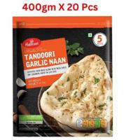 Haldirams Tandoori Garlic Naan (5x80Gm) 400G Pack Of 20 (UAE Delivery Only)