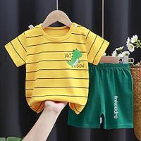 Children's Short Sleeved Set Pure Cotton Girls' Summer Clothing Boys' T-Shirt Two Pieces Of Baby Clothes Korean Version Children's Clothing Lightinthebox