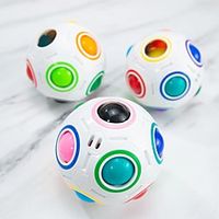Rainbow Puzzle Ball 3 Pack Magic Rainbow Ball Puzzle Cube Fidget Balls Puzzle Brain Games Fidget Toys for Adult Kids White miniinthebox Rainbow Puzzle Ball 3 Pack Magic Rainbow Ball Puzzle Cube Fidget Balls Puzzle Brain Games Fidget Toys for Adult Kids White miniinthebox