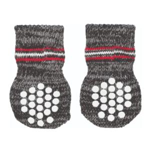 Trixie Sock With Rubber Coating For Dogs - Grey - XS-S