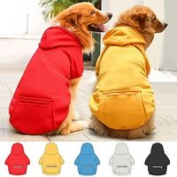 Zipper Pocket Weiwang Size Dog Clothing Cat Pet Clothing Autumn And Winter New Supplies Chest Straps Lightinthebox - thumbnail