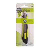 Onyx + Green Box Cutter with 3 Blades Recycled PET - thumbnail