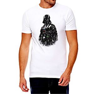 Men's Unisex Tee T shirt Hot Stamping Graphic Prints Plus Size Print Short Sleeve Casual Tops Cotton Basic Fashion Designer Big and Tall White Lightinthebox
