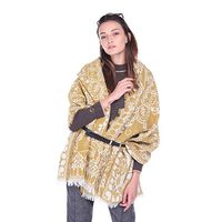 Women Winter Retro Ethnic Floral Print Scarves Shawl