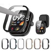 Watch Case Compatible with Xiaomi Redmi Watch 3 Active / Redmi Watch 4 / Poco Watch Scratch Resistant Bumper Full Cover All Around Protective Tempered Glass / PC Watch Cover Lightinthebox