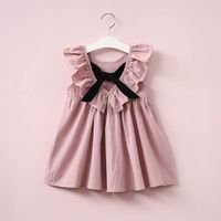 Bowknot Ruffles Baby Girls Dresses