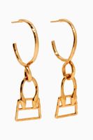 Les Creoles Chiquita Hoop Earrings in Brass Les Creoles Chiquita Hoop Earrings in Brass