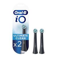 Oral-B Io Ultimate Clean Replacement Brush Heads Pack Of 2 Black - thumbnail