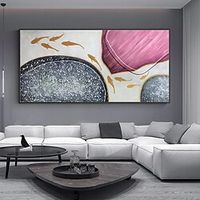 Oil Painting Hand Painted Horizontal Abstract Animals Modern Rolled Canvas (No Frame) miniinthebox - thumbnail