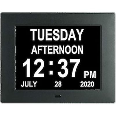 Digital Dementia Clock Calendar Clock Day Date Clock Large Display Large Clear Unabbreviated Time And Date Valentine's Day for Him Lightinthebox