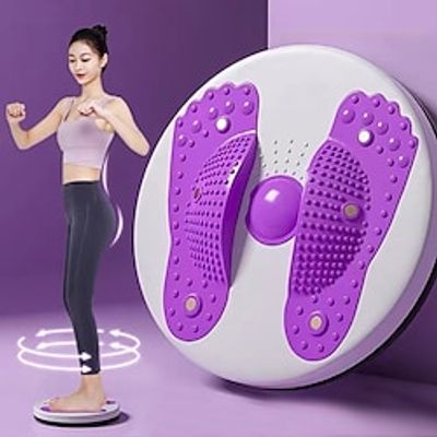 Fitness Twist Waist Turntable Weight Loss Twist Waist disc Fitness Equipment Home Silent Sports Massage Waist Slimming Machine Youth Green Magnet Fund miniinthebox