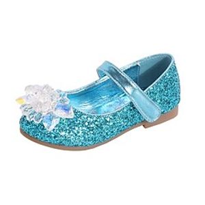 Girls' Flats Glitters Dress Shoes Flower Girl Shoes Glitter Little Kids(4-7ys) Toddler(2-4ys) Wedding Party Sequin Magic Tape Crystals / Rhinestones Silver Pink Blue Spring Fall miniinthebox