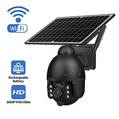 Indoor Outdoor monitoring WiFi Version monitoring ball camera support maximum 128GB SD card solar camera Lightinthebox