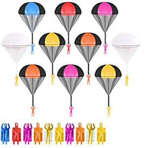 10 pcs Parachute Toys for Kids, Tangle Free Throwing Parachute Man Without Battery Nor Assembly, Outdoor Flying Toys for Kids Gift in All Ages miniinthebox