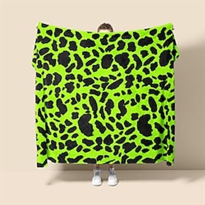 leopard print Pattern Super Soft Throw Blanket Sherpa Blanket Novelty Flannel Warm 3D Printed All Seasons Room Decor Gifts Big Blanket Lightinthebox