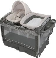 Graco Pack n Play Travel Cot with Nuzzle Nest Sway Seat, Finland (1896 With Free Gift - thumbnail