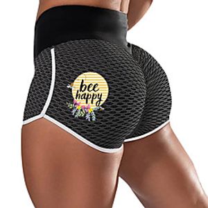 Women's High Waist Yoga Shorts Scrunch Butt Ruched Butt Lifting Shorts Bottoms Tummy Control Butt Lift Quick Dry Dark Grey Dark Red Jade Cotton Yoga Gym Workout Pilates Winter Summer Sports Activewear Lightinthebox